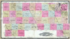 County Outline Map, Bottineau County 1910